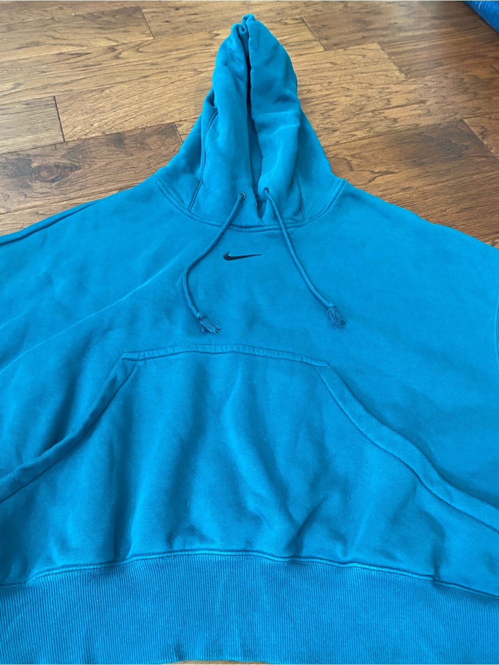 Women's Nike Oversized Phoenix Fleece Hoodie Teal In Color Size Medium - Picture 3 of 16